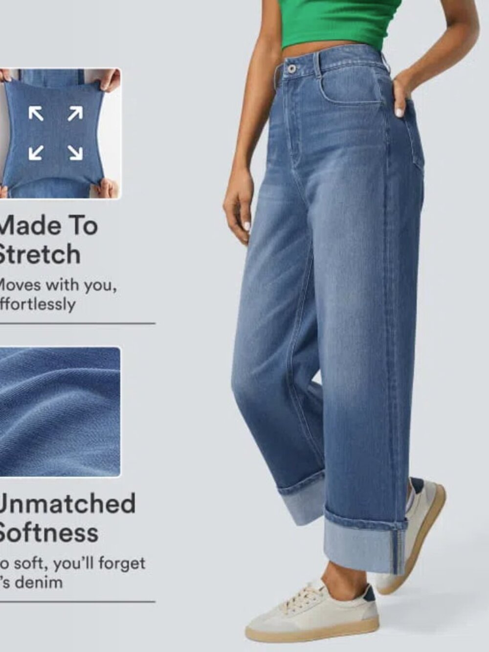 Size L - Halara High Waisted Jeans (NWT)
